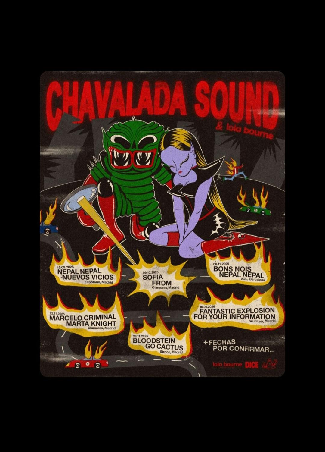 Chavalada Sound Y Lola Bourne Presentan: Bloodstein + Go Cactus