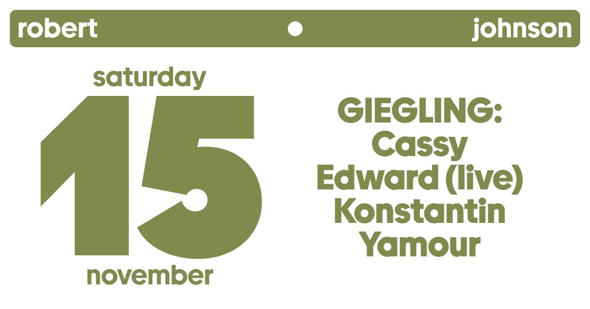 Lifesaver Saturday / Giegling: Cassy / Edward Live / Konstantin / Yamour
