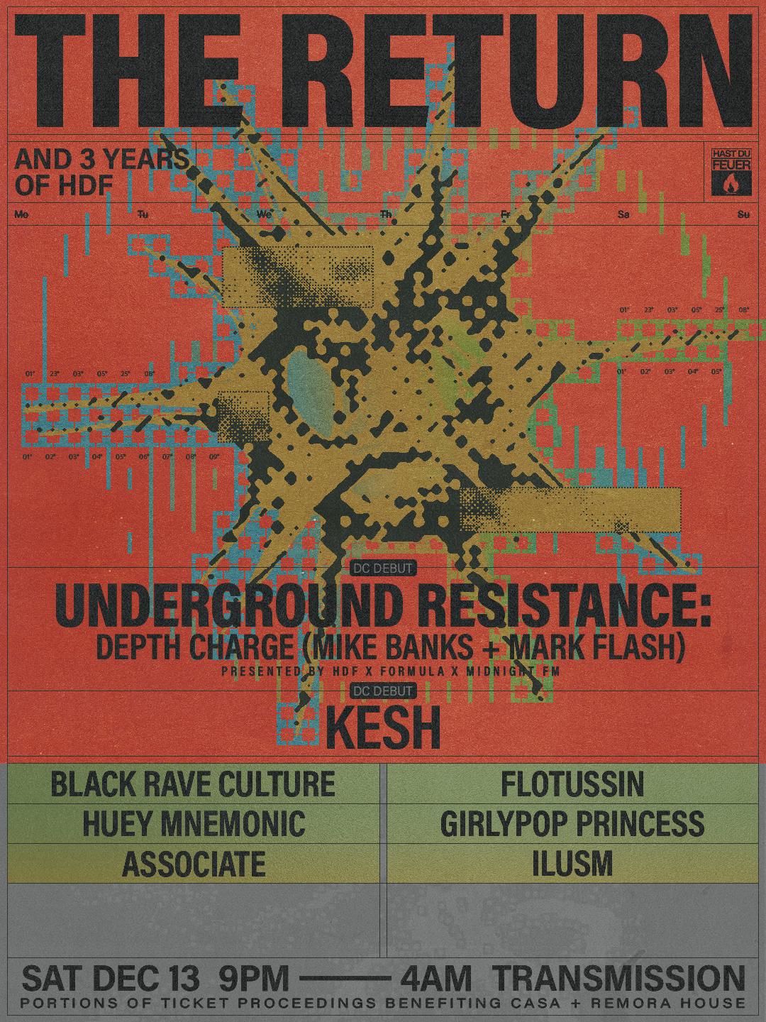 Hdf Presents: The Return Ft. Underground Resistance & Kesh
