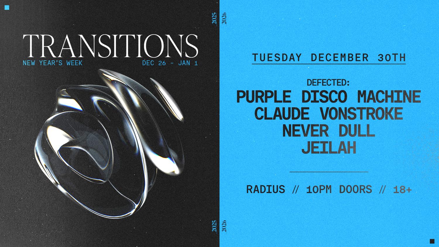Transitions: Purple Disco Machine + Claude Vonstroke