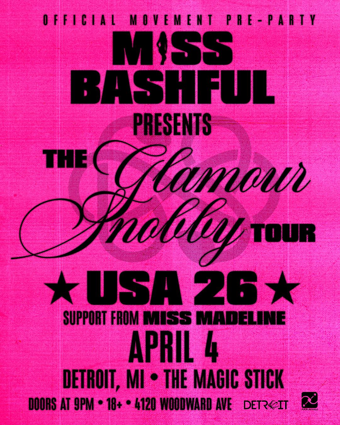 Miss Bashful Presents The Glamour Snobby Tour