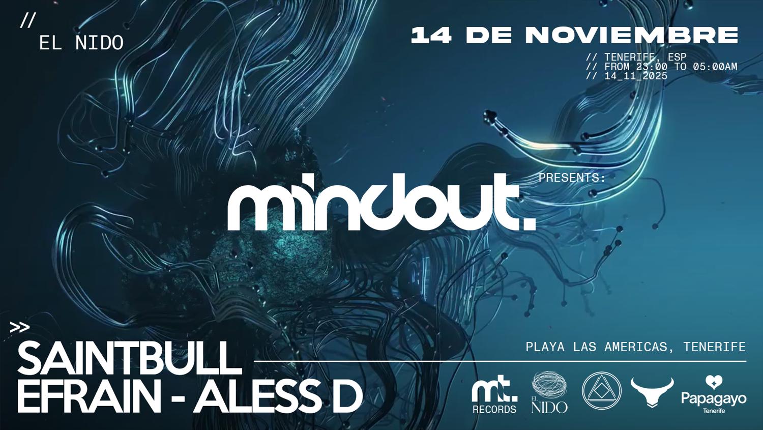 Mindout Pres: Melodic Techno & Indie Dance Party (Saintbull, Aless D, Efrain)