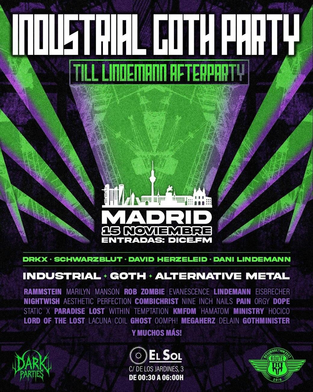 Industrial & Goth Party: Till Lindemann Afterparty
