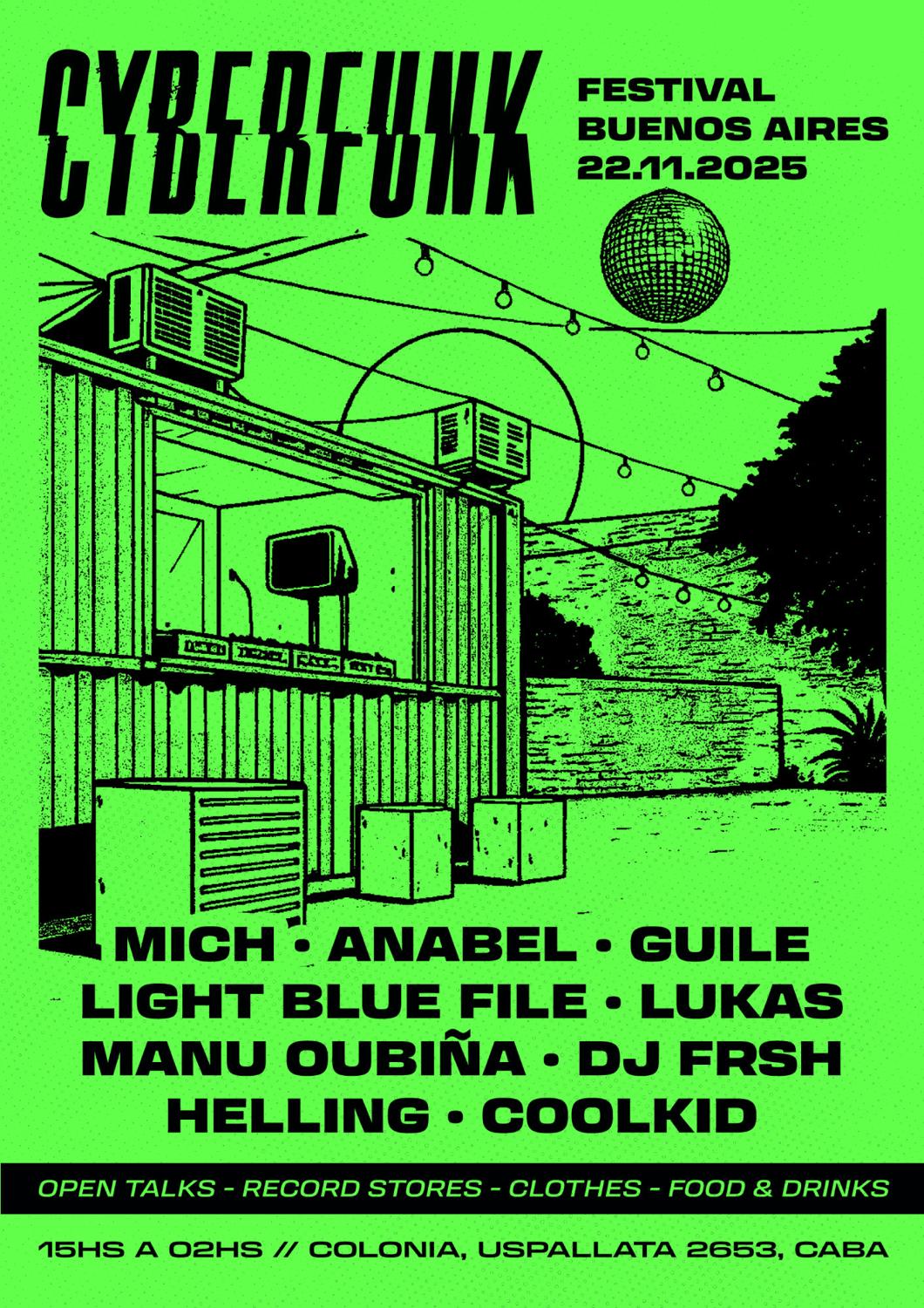 Festival Cyberfunk // Open Air // Free Entry H/ 20Hs