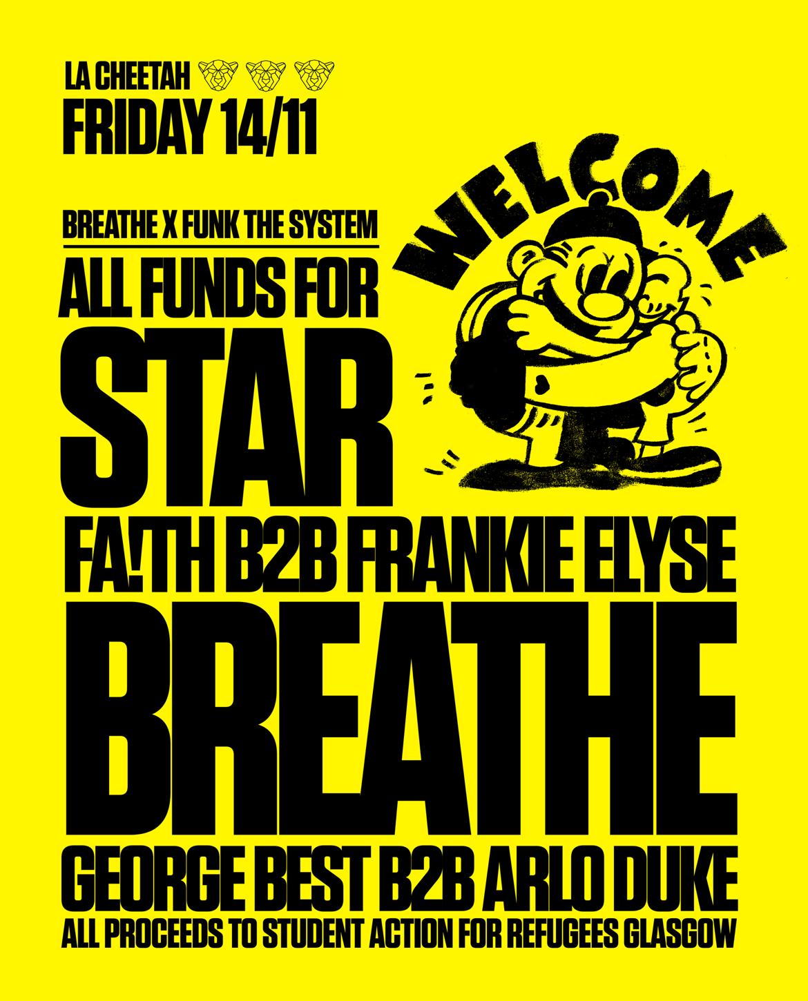 Breathe X Funk The System: Refugee Action Fundraiser