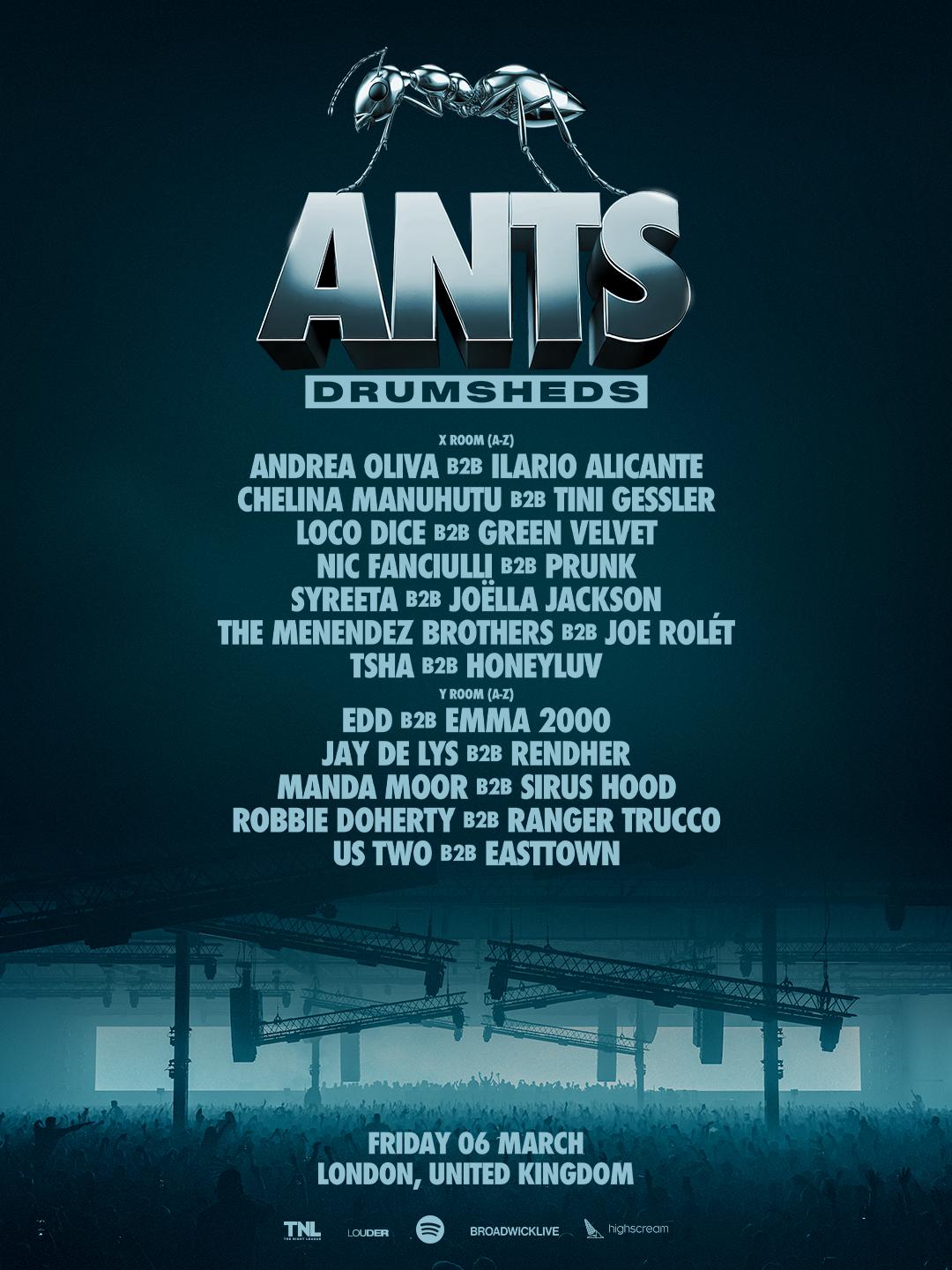 Ants With Andrea Oliva B2B Ilario Alicante, Loco Dice B2B Green Velvet