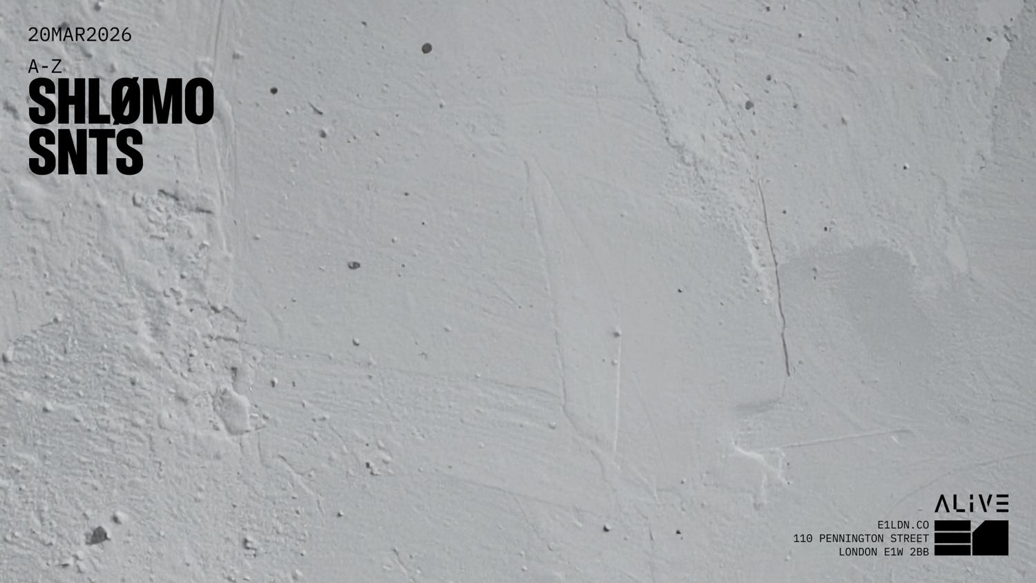 Alive Invites Shlømo & Snts