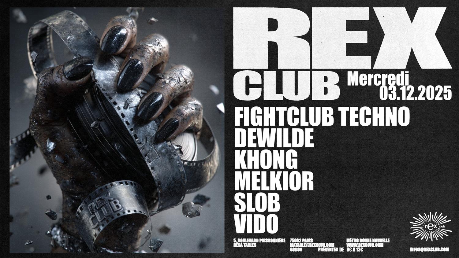 Fightclub Techno: Dewilde, Khong, Melkior, Slob, Vido