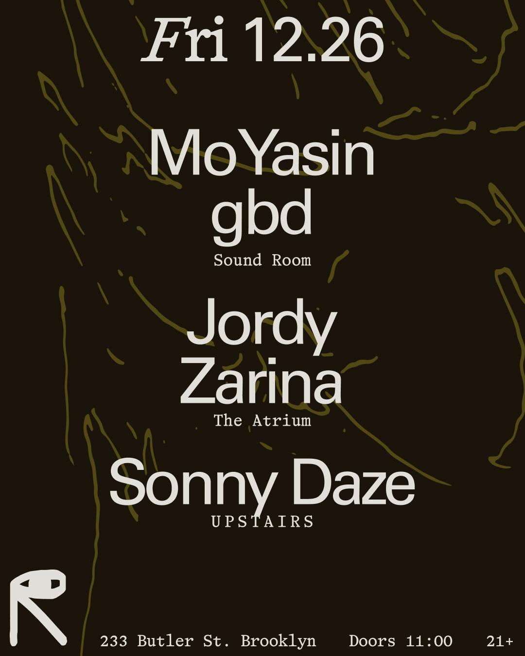Mo Yasin + Gbd / Jordy + Zarina / Sonny Daze
