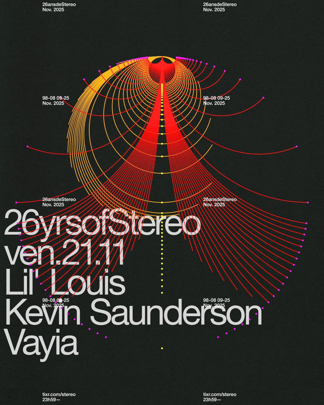 26 Yrs Of Stereo: Lil' Louis - Kevin Saunderson - Vayia
