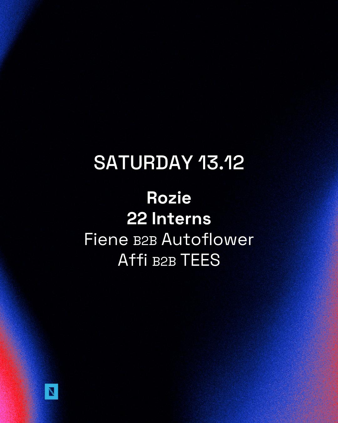 Toffler Presents Rozie, 22 Interns