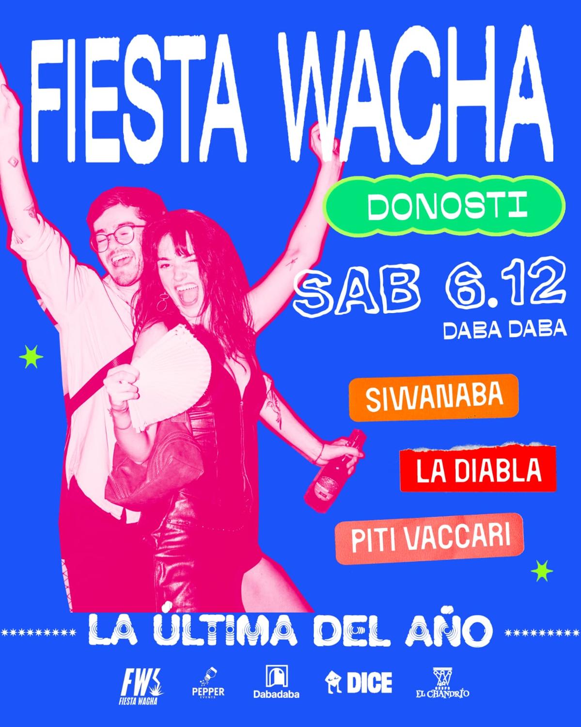 Fiesta Wacha: La Diabla + Siwanaba + Piti Vaccari