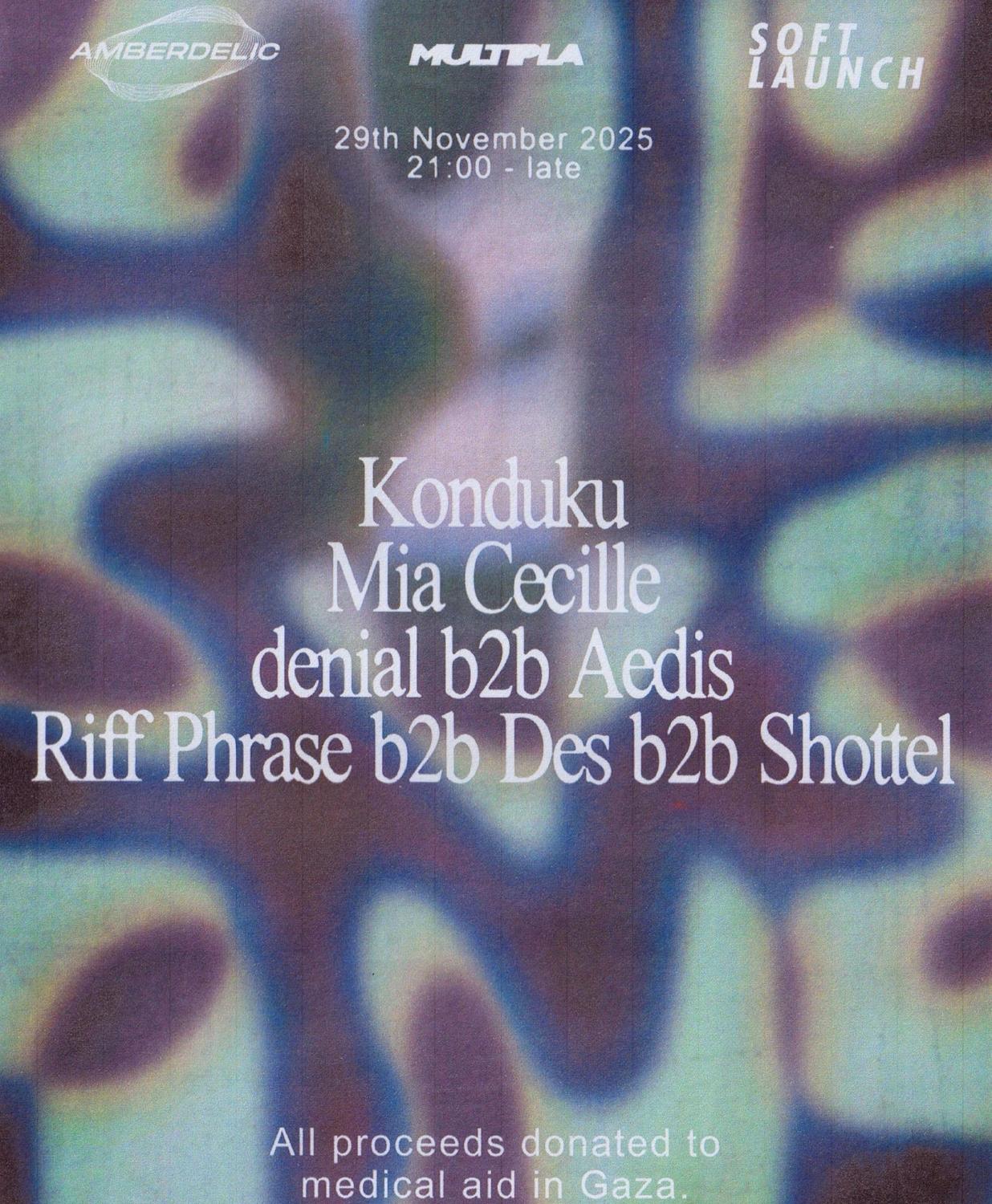 Soft Launch X Amberdelic: Fundraiser For Medical Aid In Gaza