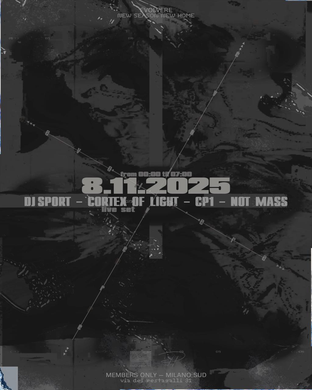 Evolvere Pres. Cortex Of Light (Live), Cp1, Djsport, Not Mass