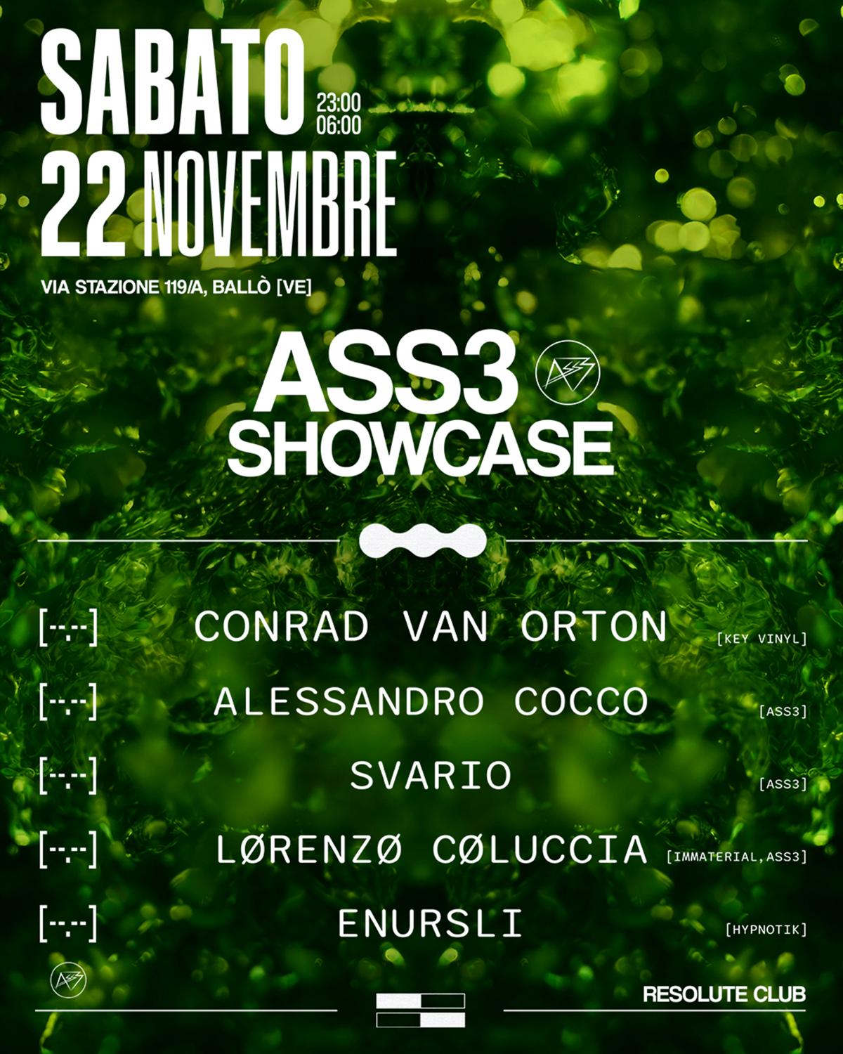 Ass3 Showcase - W/Conrad Van Orton, Alessandro Cocco, Svario, Lørenzø Cøluccia, Enursli