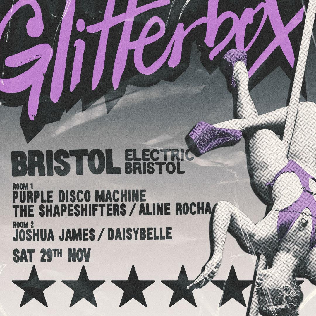 Glitterbox Bristol: Purple Disco Machine, The Shapeshifters, Aline Rocha