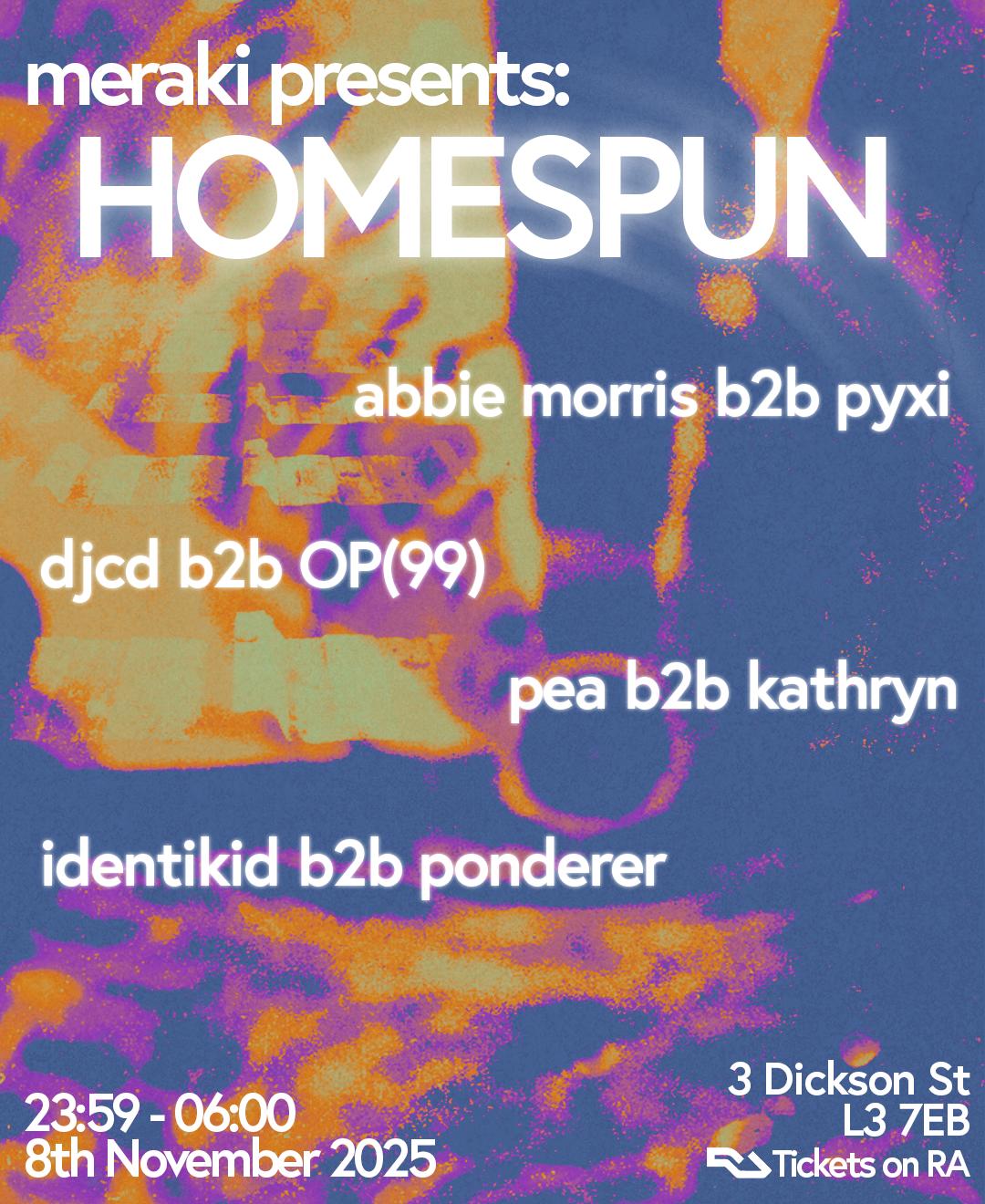 [Postponed] Meraki Presents: Homespun