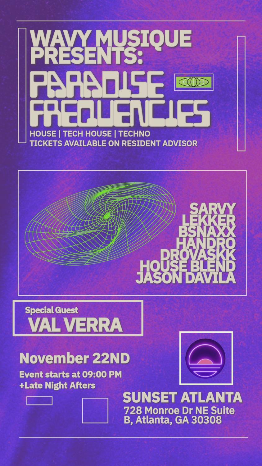 Paradise Frequencies + Late Night Afters