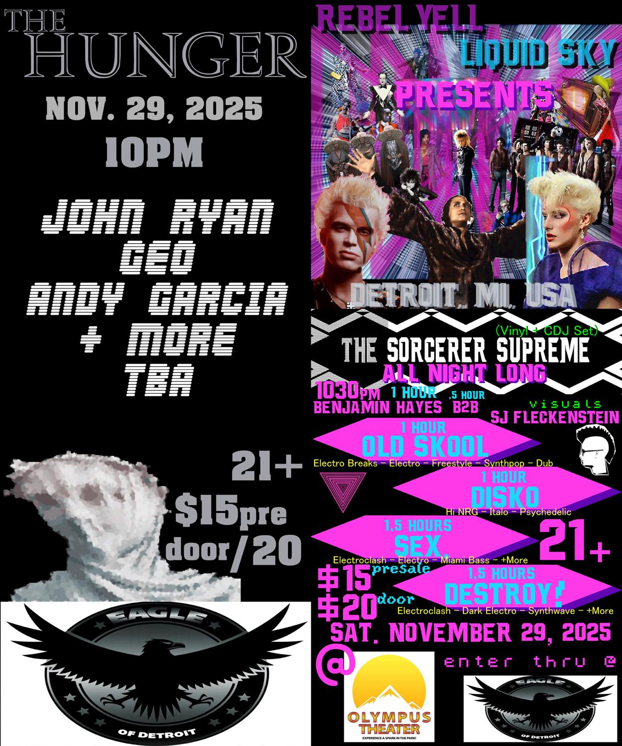 The Hunger / Rebel Yell Liquid Sky Presents