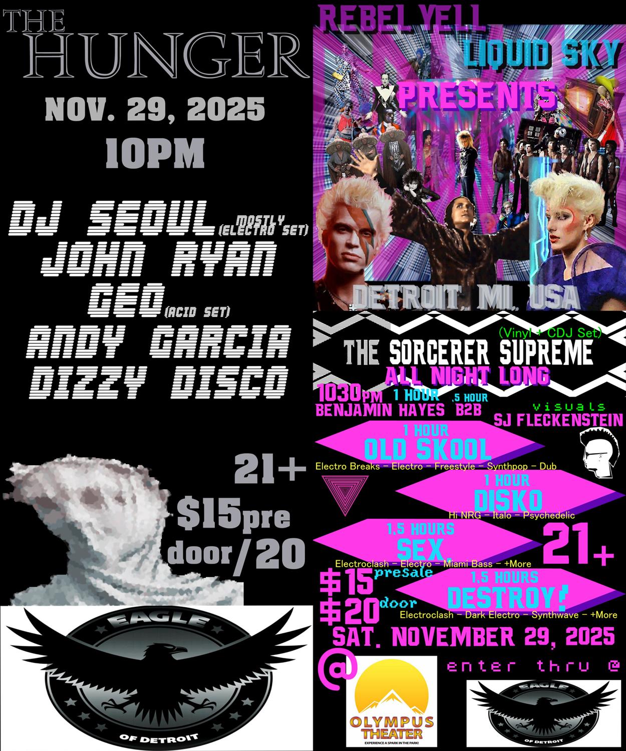 The Hunger / Rebel Yell Liquid Sky Presents