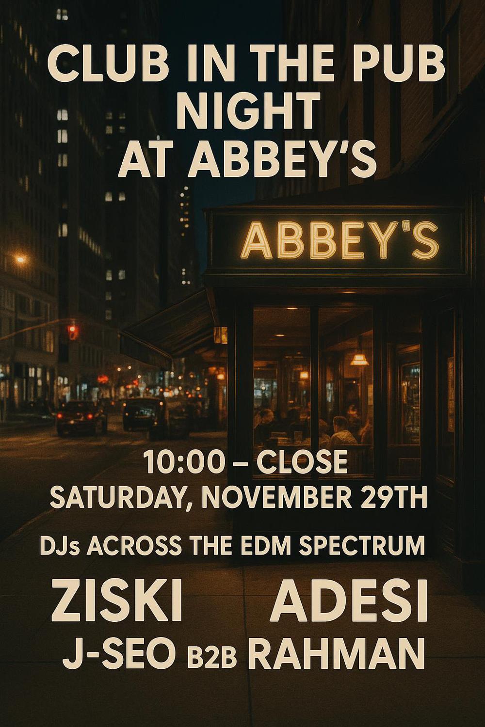 Club In The Pub At Abbey'S