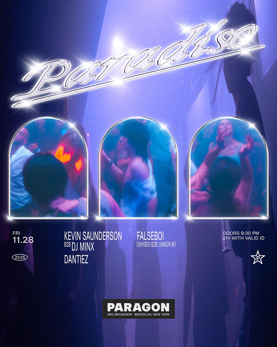 Paradiso: Kevin Saunderson B2B Dj Minx, Dantiez + Falseboi