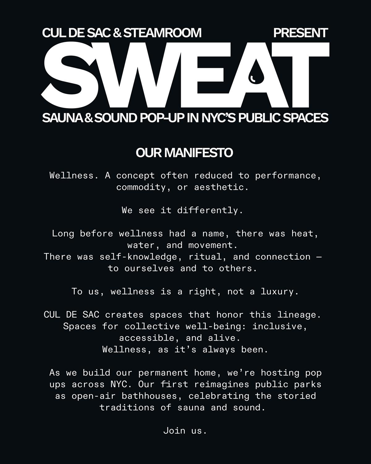 Sweat: A Sauna & Sound Pop Up [Free With Rsvp]