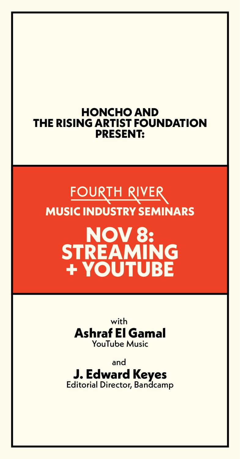 Fourth River Public Music Industry Seminars Session 5: Digital Music Platforms