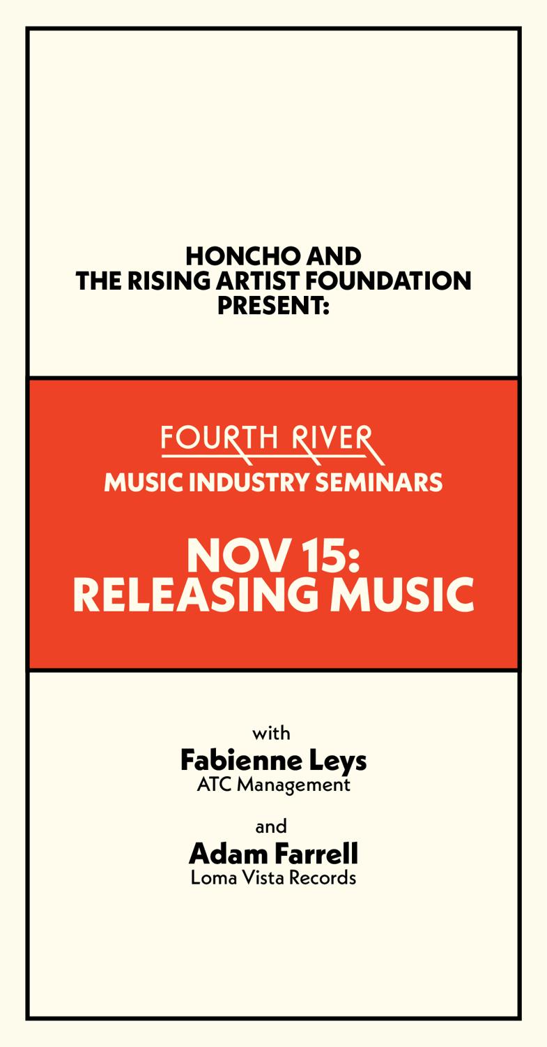 Fourth River Public Music Industry Seminars Session 6: Releasing Music