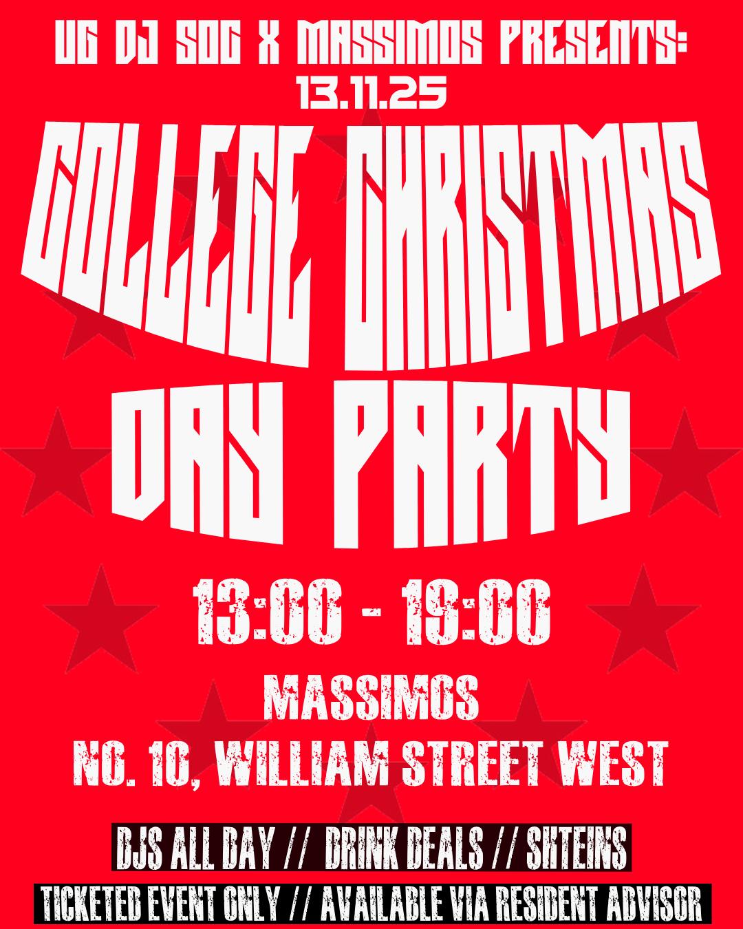 College Christmas: Ug Dj Soc At Massimos