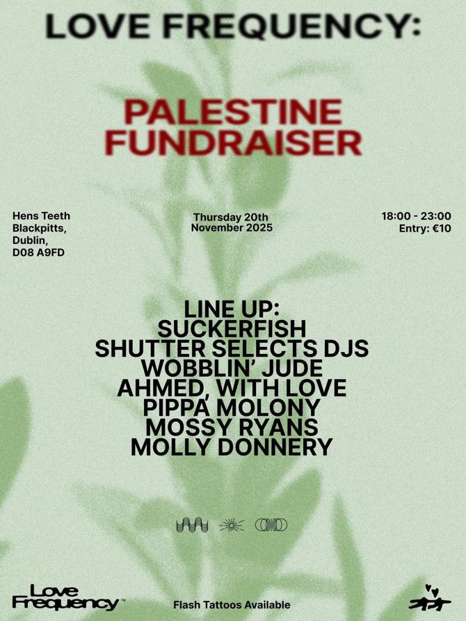 Love Frequency Presents - Palestine Fundraiser
