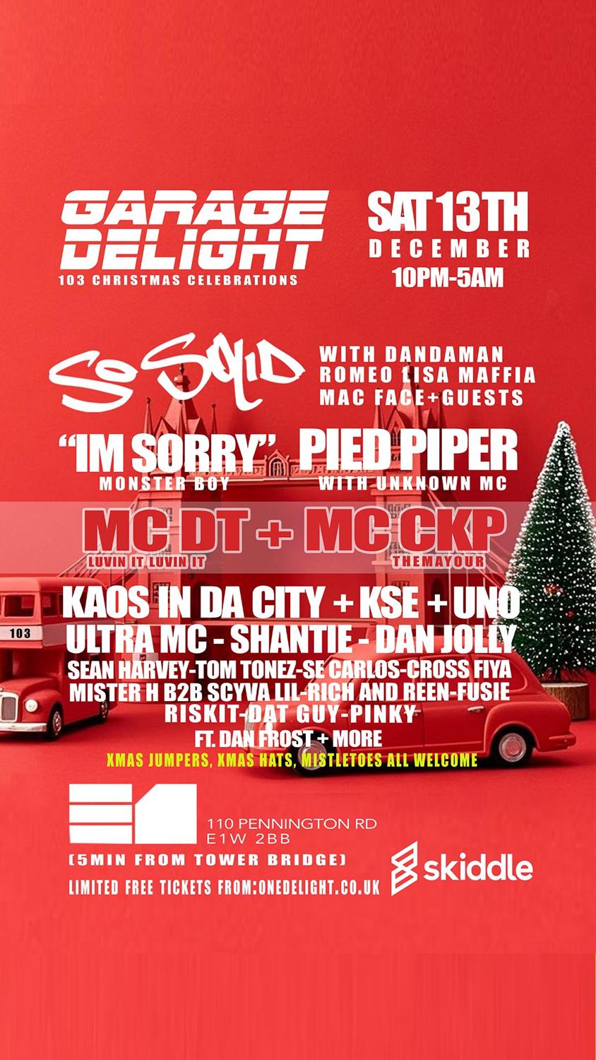 Garage Delight '103 Xmas Party'