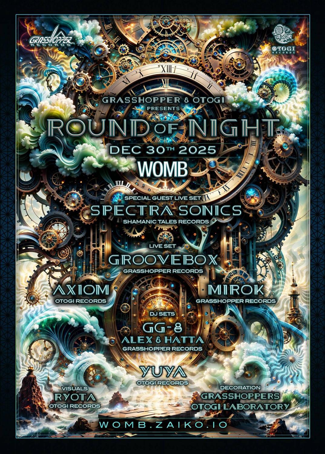 Grasshopper & Otogi Presents - Round Of Night - 大忘年会2025
