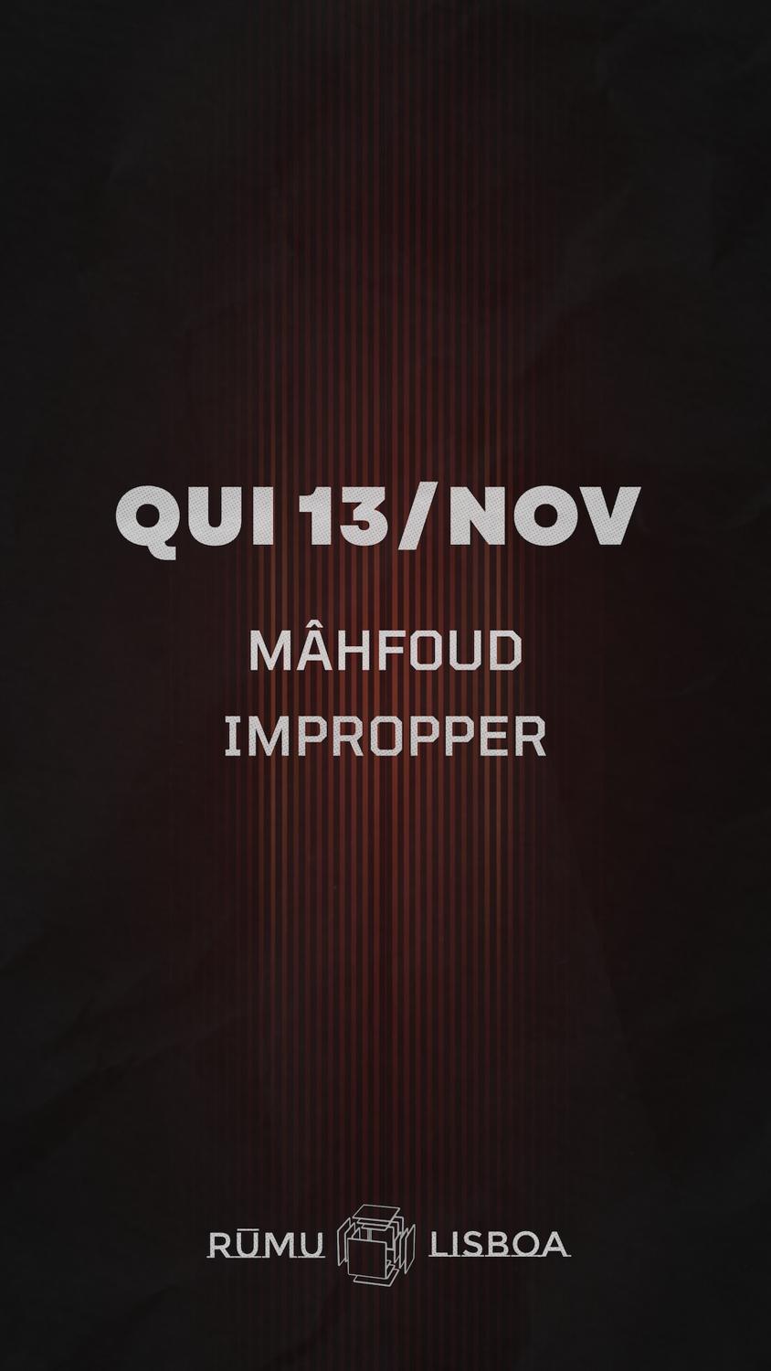 Rūmu Presents: Mâhfoud & Impropper