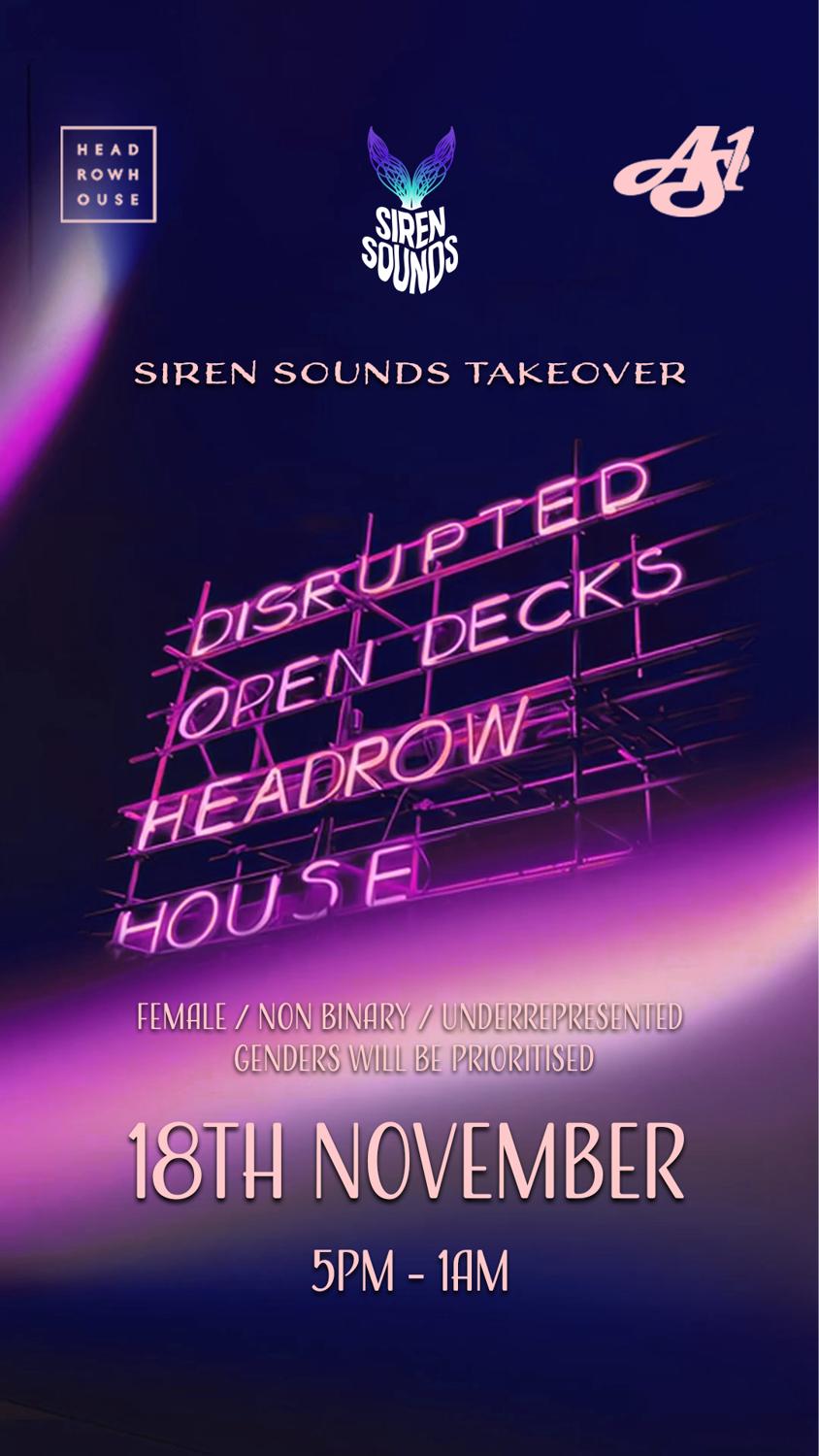 Disrupted - Open Decks With Siren Sounds