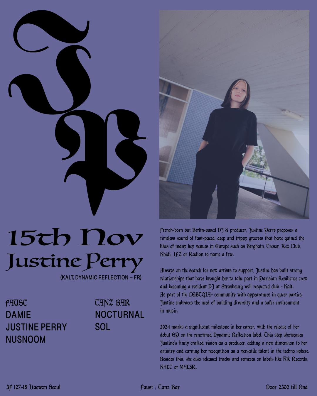 Invites: Justine Perry