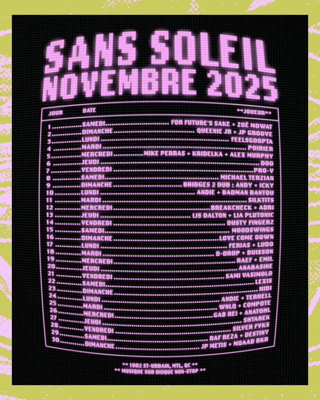 Sans Soleil W/ Lexis