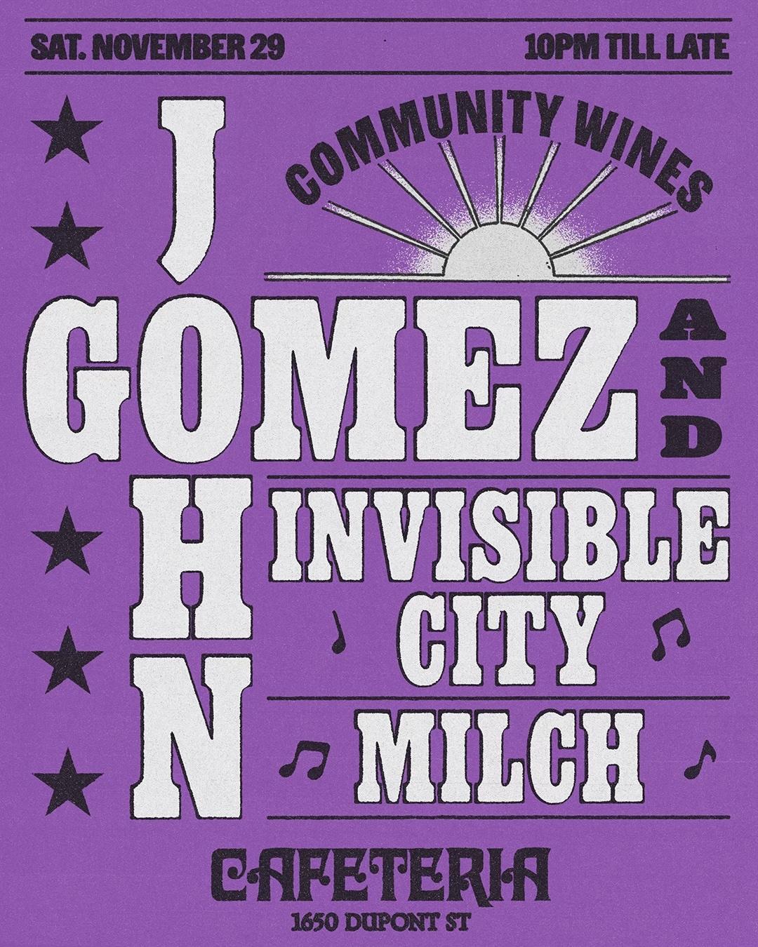 Community Wines With John Gomez, Invisible City, & Milch