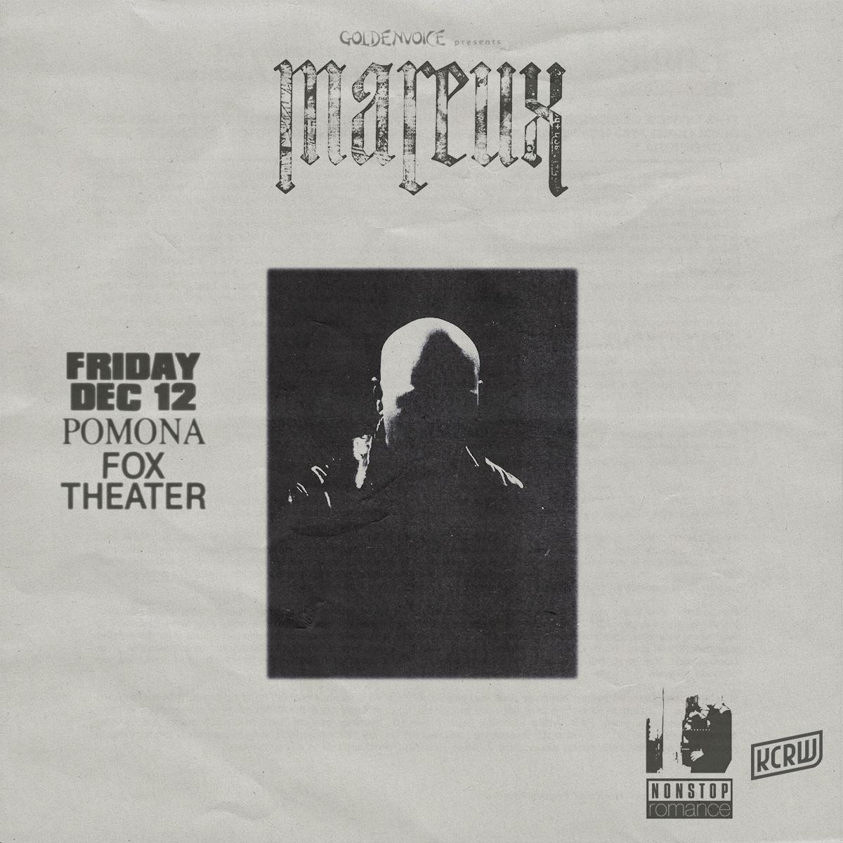 Kcrw & Goldenvoice Present: Mareux