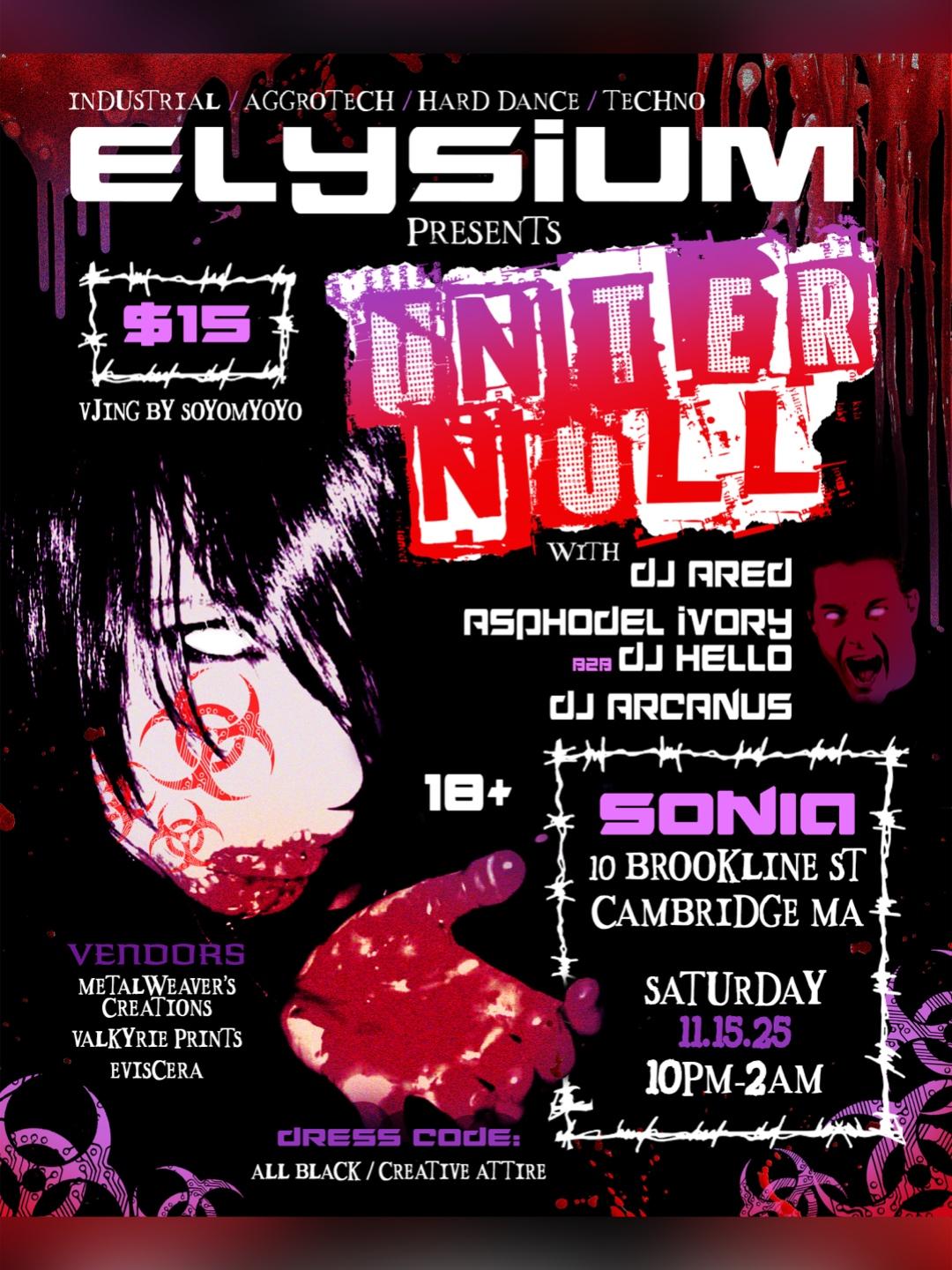 Elysium Presents Unter Null