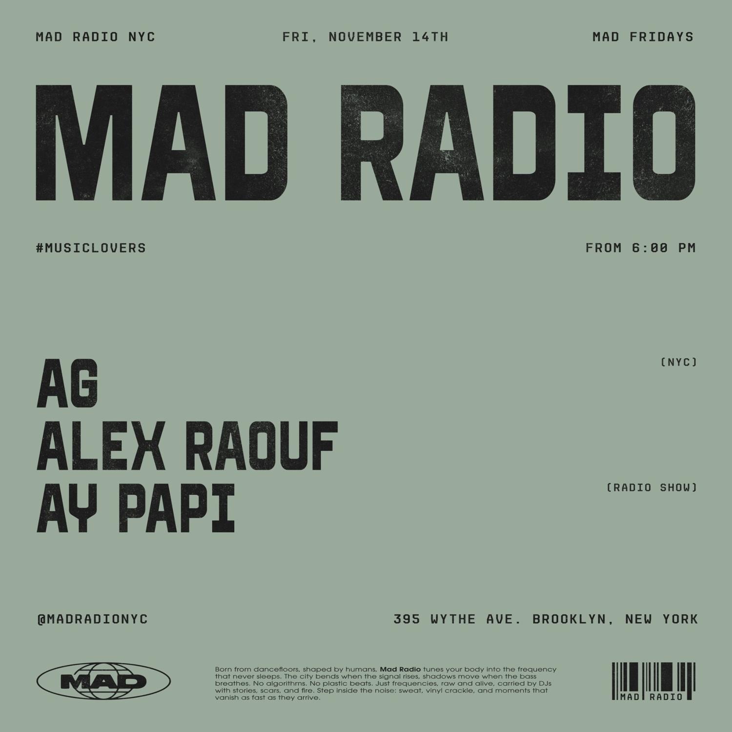 Mad Radio Nyc - Soft Opening