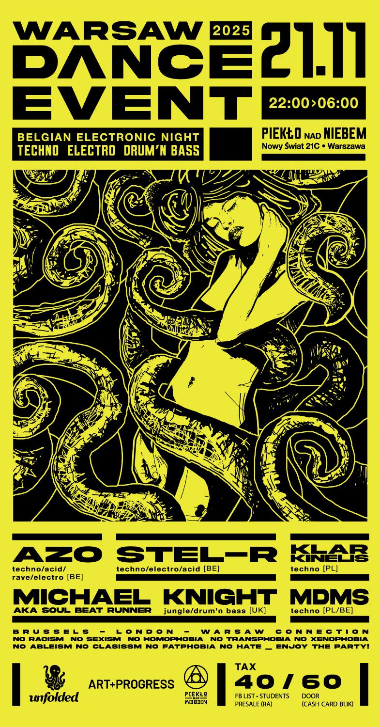 Warsaw Dance Event 2025: Belgian Electronic Night