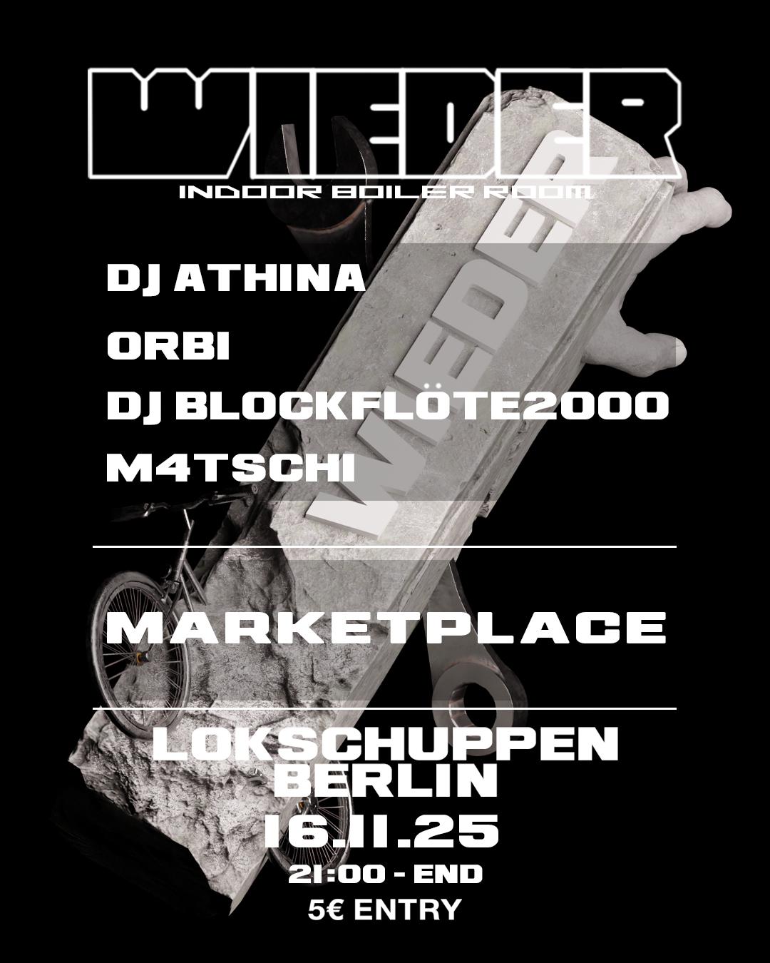 Wieder: Boiler Room Setup + Marketplace