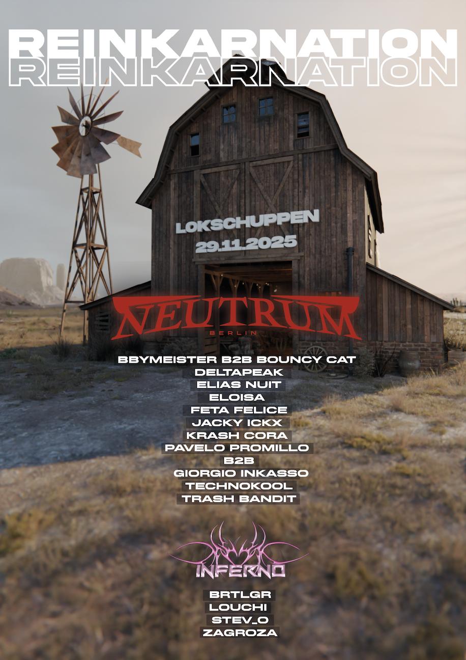 Reinkarnation W./ Technokool, Eloisa, Pavelo Promillo, Jacky Ickx Und Inferno Showcase