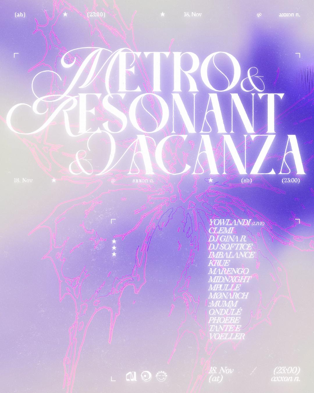 Metro X Resonant X Vacanza