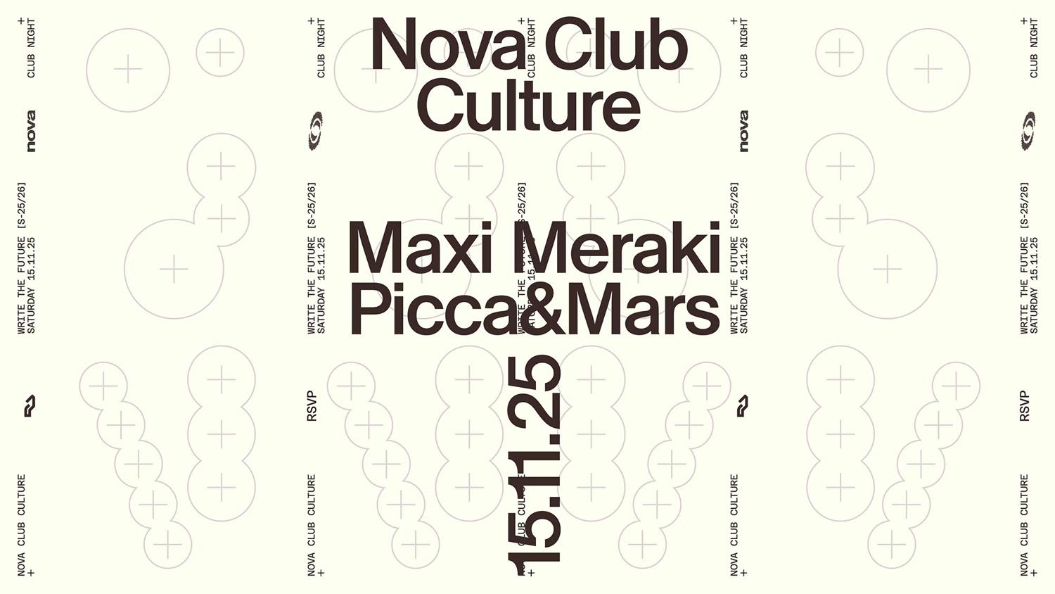 Club Night With Maxi Meraki - Picca&Mars