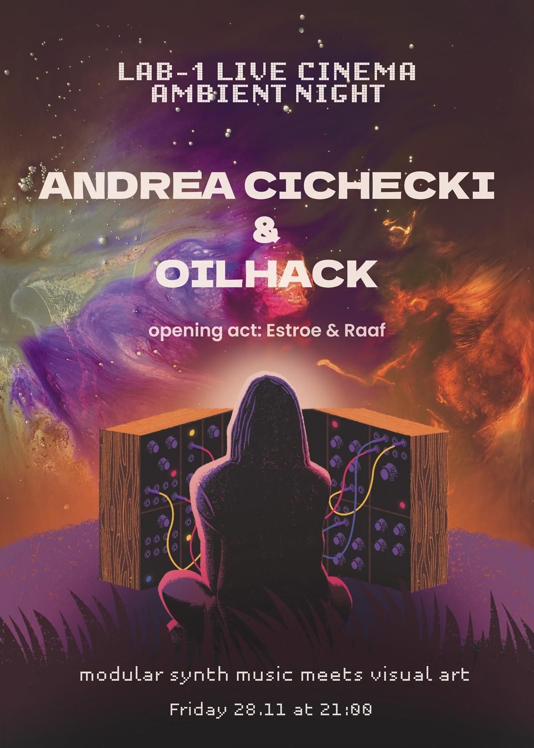 Live Cinema: Andrea Cichecki & Oilhack – Modular Synth Music Meets Visual Art
