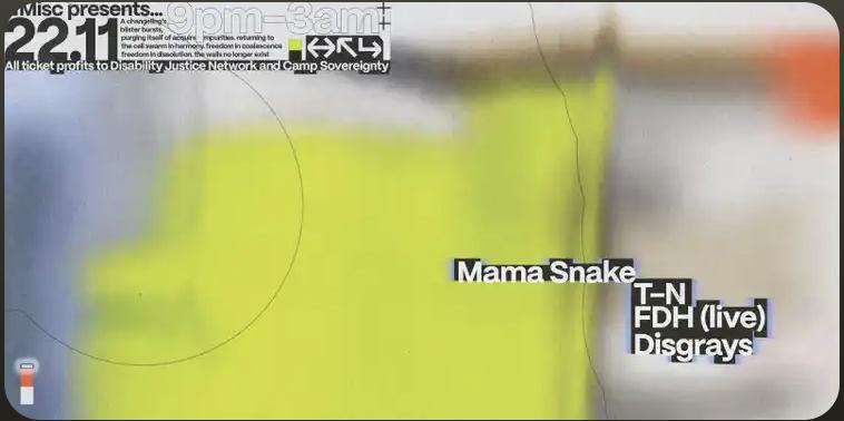 Misc Pres. Mama Snake, T-N, Fdh (Live), Disgrays