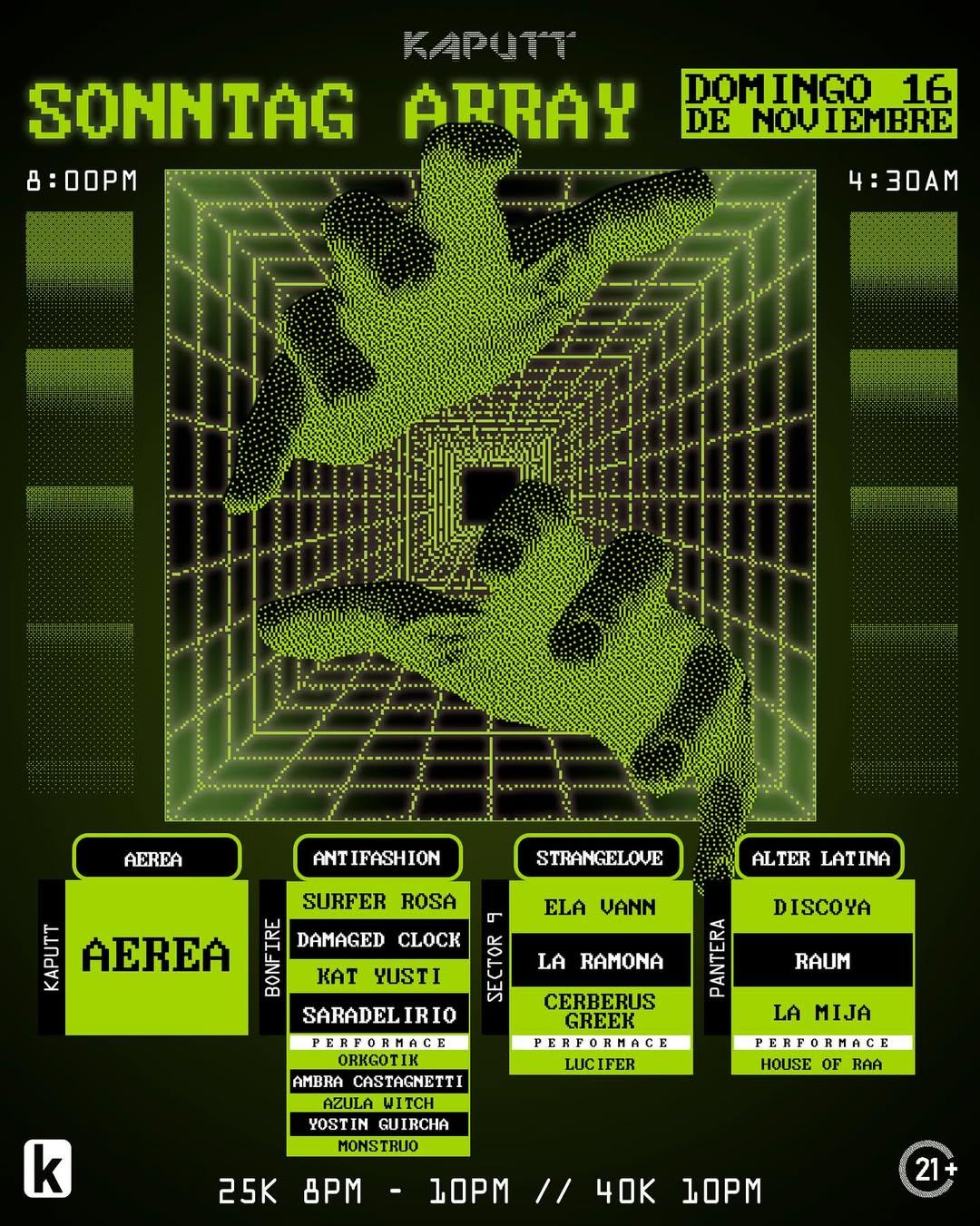 Aerea / Surfer Rosa / Damaged Clock / Saradelirio / Ela Vann (...)