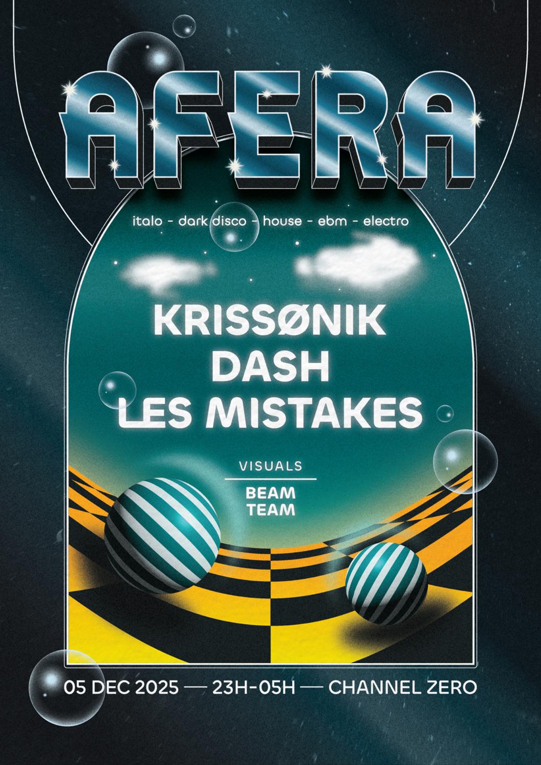 Afera • Krissønik, Dash, Les Mistakes